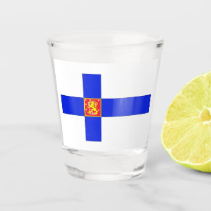 Finnische Flagge Schnapsglas