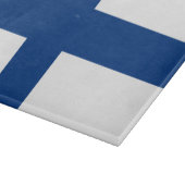 Finnische Flagge Schneidebrett (Ecke)
