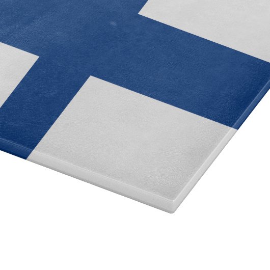 Finnische Flagge Schneidebrett (Ecke)