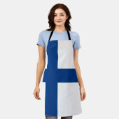 Finnische Flagge Schürze (Getragen)