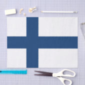 Finnische Flagge Seidenpapier (Handwerk)