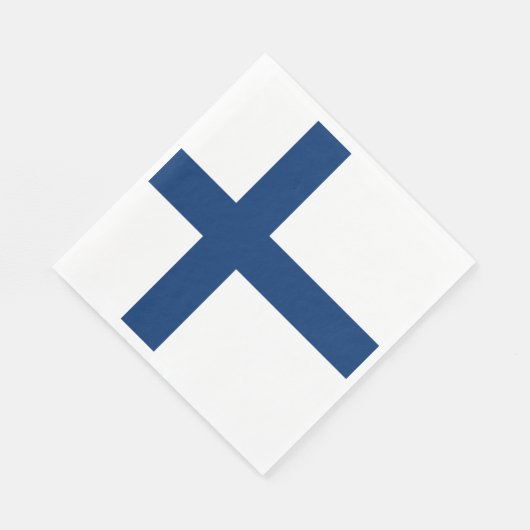 Finnische Flagge Serviette (Ecke)