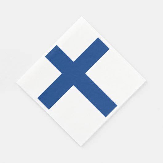 Finnische Flagge Serviette (Ecke)