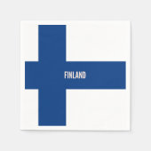 Finnische Flagge Serviette (Vorderseite)
