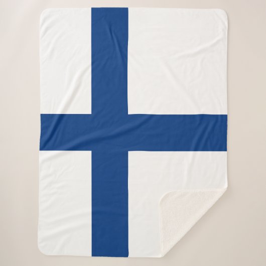 Finnische Flagge Sherpadecke (Vorderseite)