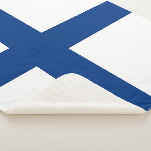 Finnische Flagge Sherpadecke (3/4)