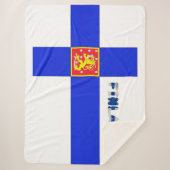 Finnische Flagge Sherpadecke (Vorderseite)