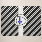 Finnische Flagge Sherpadecke (Vorderseite (Horizontal))