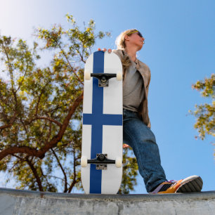 Finnische Flagge Skateboard