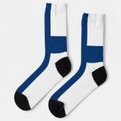 Finnische Flagge Socken (Linkes Detail)