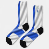 Finnische Flagge Socken (Linkes Detail)