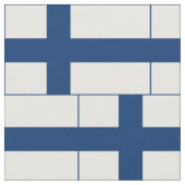 Finnische Flagge Stoff (Nahaufnahme)