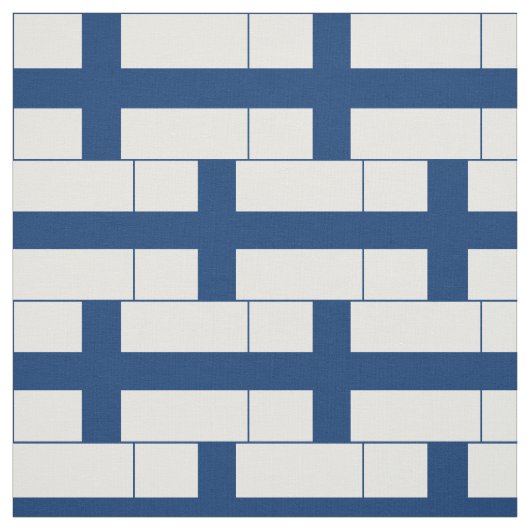 Finnische Flagge Stoff (Muster)
