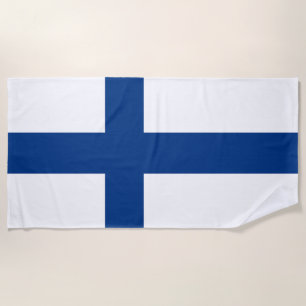Finnische Flagge Strandtuch