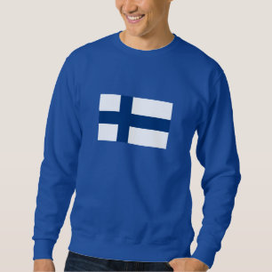 Finnische Flagge Sweatshirt