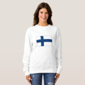 Finnische Flagge Sweatshirt (Vorne ganz)