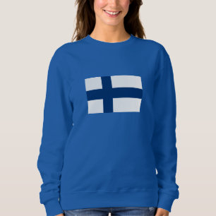 Finnische Flagge Sweatshirt