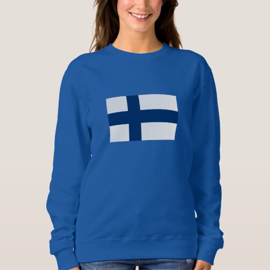 Finnische Flagge Sweatshirt (Vorderseite)
