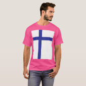 Finnische Flagge T-Shirt (Vorne ganz)