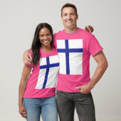 Finnische Flagge T-Shirt (Unisex)