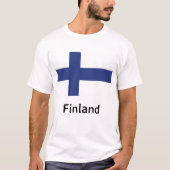 Finnische Flagge T-Shirt (Vorderseite)