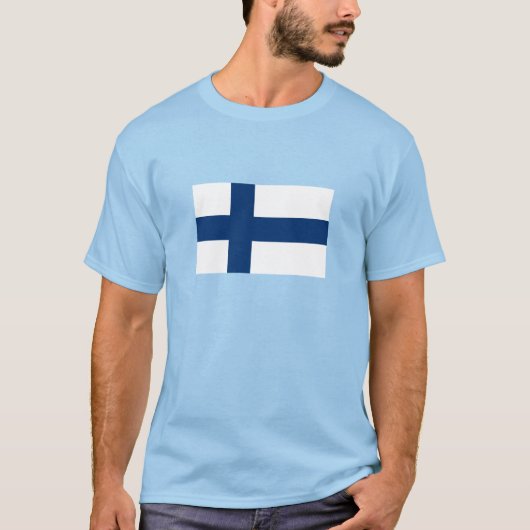 Finnische Flagge T-Shirt (Vorderseite)