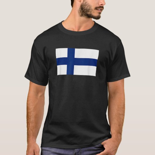 Finnische Flagge T-Shirt (Vorderseite)