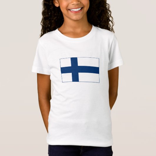 Finnische Flagge T-Shirt (Vorderseite)