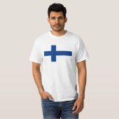 Finnische Flagge T-Shirt (Vorne ganz)