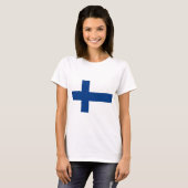 Finnische Flagge T-Shirt (Vorne ganz)