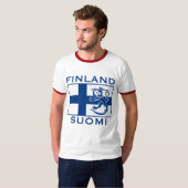 Finnische Flagge T-Shirt (Vorne ganz)