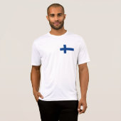 Finnische Flagge T-Shirt (Vorne ganz)
