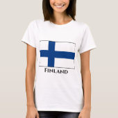 Finnische Flagge T-Shirt (Vorderseite)