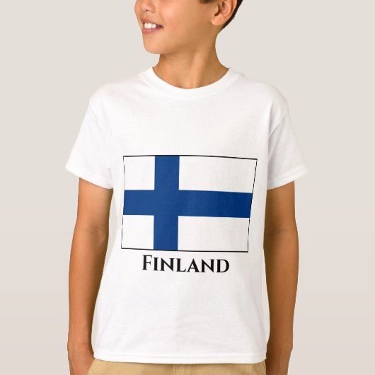 Finnische Flagge T-Shirt (Vorderseite)