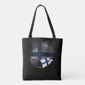 Finnische Flagge Tasche (Rückseite)