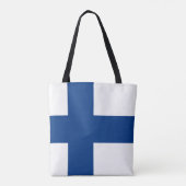 Finnische Flagge Tasche (Rückseite)