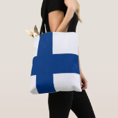 Finnische Flagge Tasche (Von Nahem)
