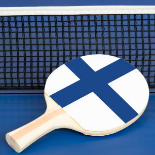 Finnische Flagge Tischtennis Schläger