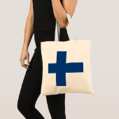 Finnische Flagge Tragetasche (Vorderseite (Produkt))