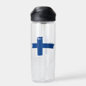 Finnische Flagge Trinkflasche (Rückseite)