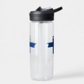 Finnische Flagge Trinkflasche (Links)