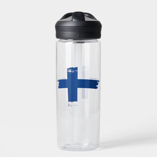 Finnische Flagge Trinkflasche (Vorderseite)