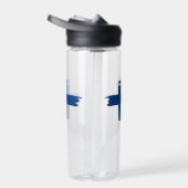 Finnische Flagge Trinkflasche (Rechts)