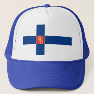 Finnische Flagge Truckerkappe