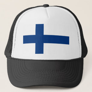 Finnische Flagge Truckerkappe