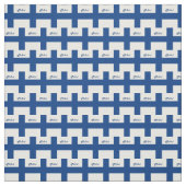 Finnische Flagge und Finnland Trendy Fabric / Mode Stoff (Muster)