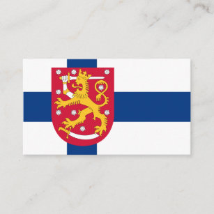 Finnland Flagge Visitenkarten Zazzle De