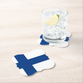 Finnische Flagge Untersetzer (Vor Ort)