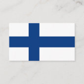 Finnische Flagge Visitenkarte (Vorderseite)