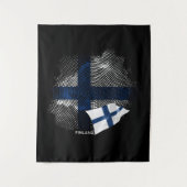 Finnische Flagge Wandteppich (Vorderseite)